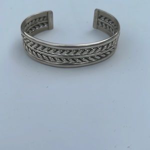 Men's sterling silver cuff bracelet